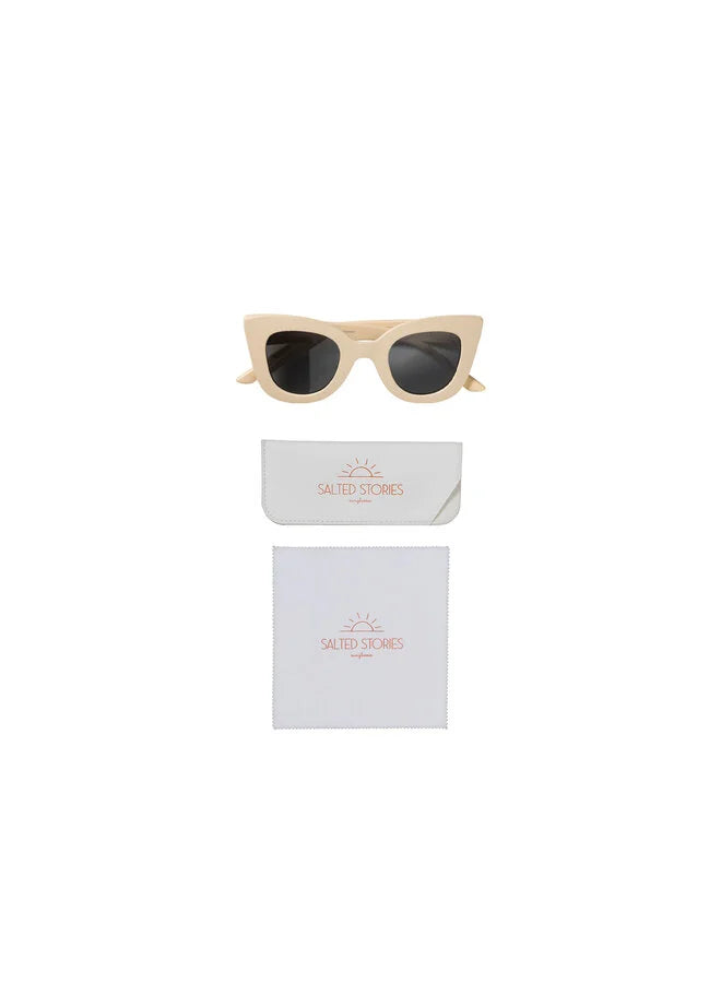 Zonnebril Solid | Cat Eye Sunglasses | White Swan