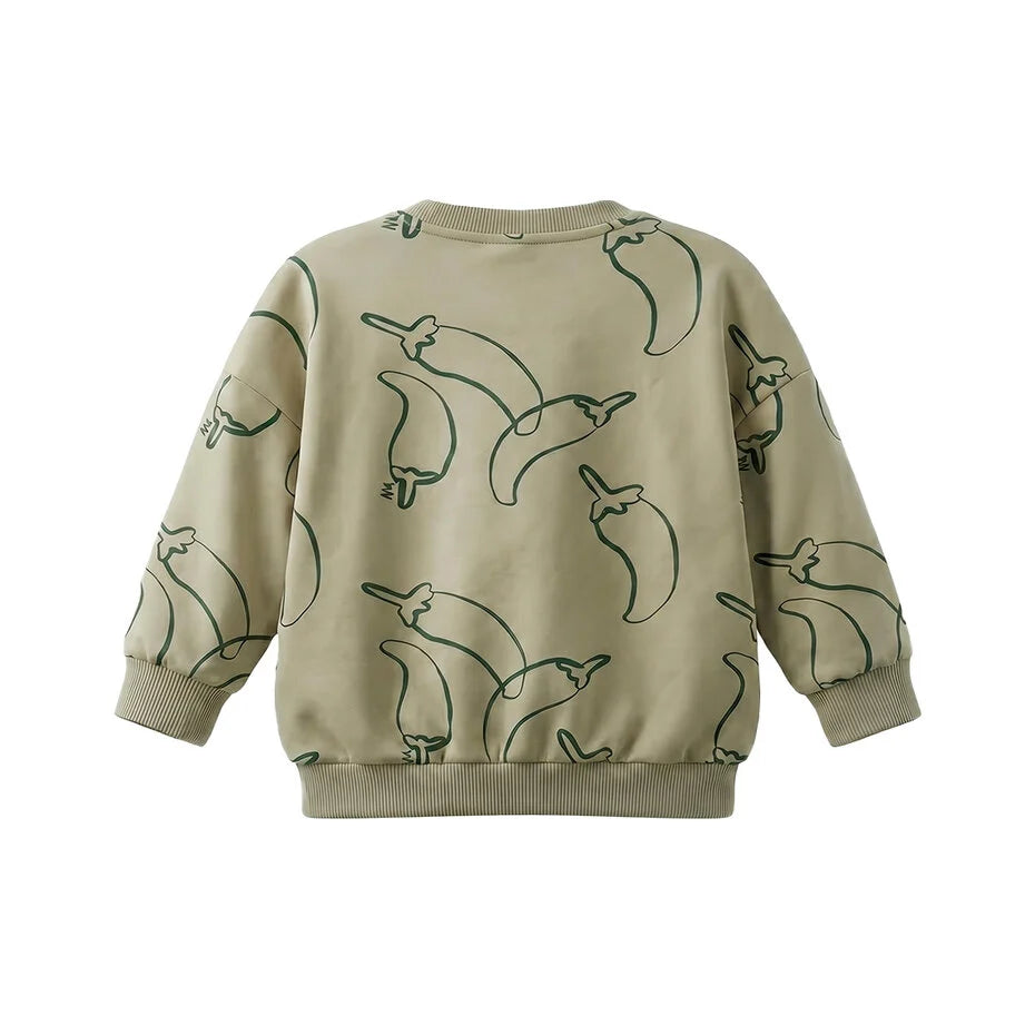 Your Wishes Oversized Sweater Peppers Seagrass