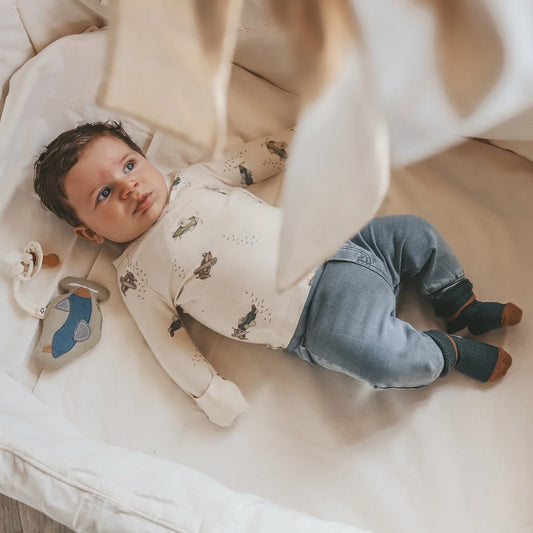 Your Wishes Knitted Denim | Jogging Bluestone