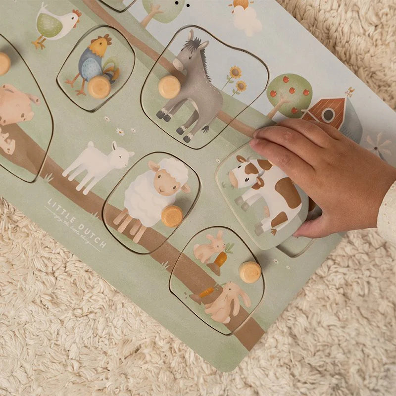 Little Dutch Geluidenpuzzel Little Farm
