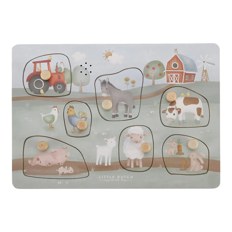 Little Dutch Geluidenpuzzel Little Farm