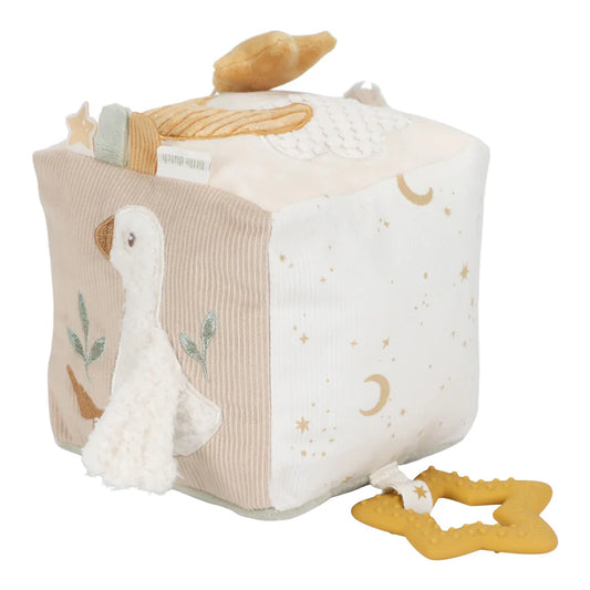 Little Dutch - Activiteitenkubus - Beige - Newborn Naturals