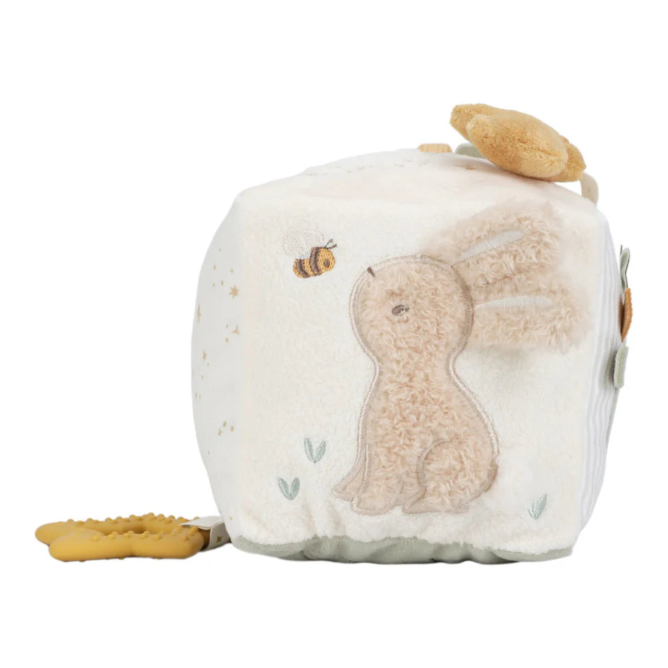 Little Dutch - Activiteitenkubus - Beige - Newborn Naturals