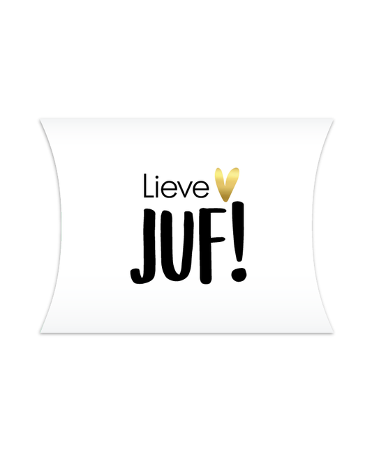 Gondeldoosje - Lieve juf Wit/Zwart