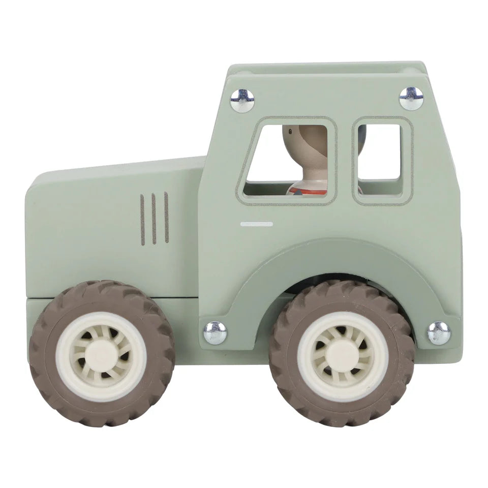Little Dutch - Houten tractor - groen