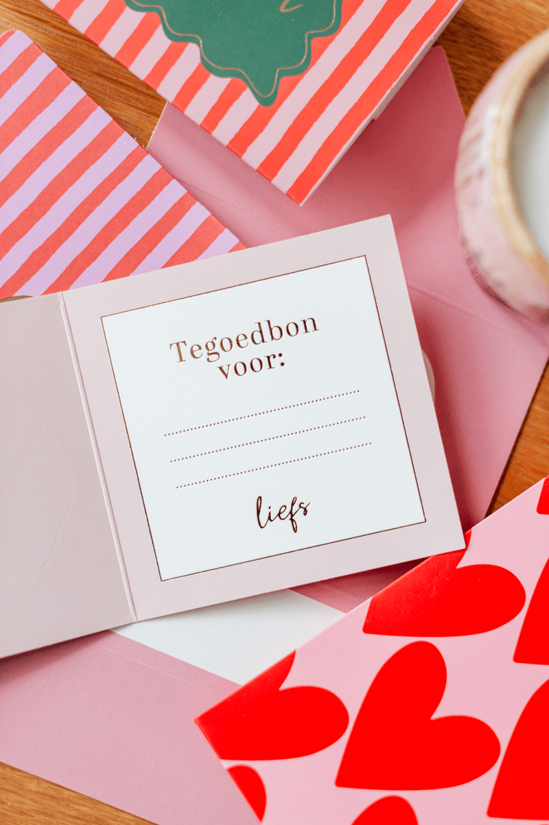 Tegoedbon hartjes