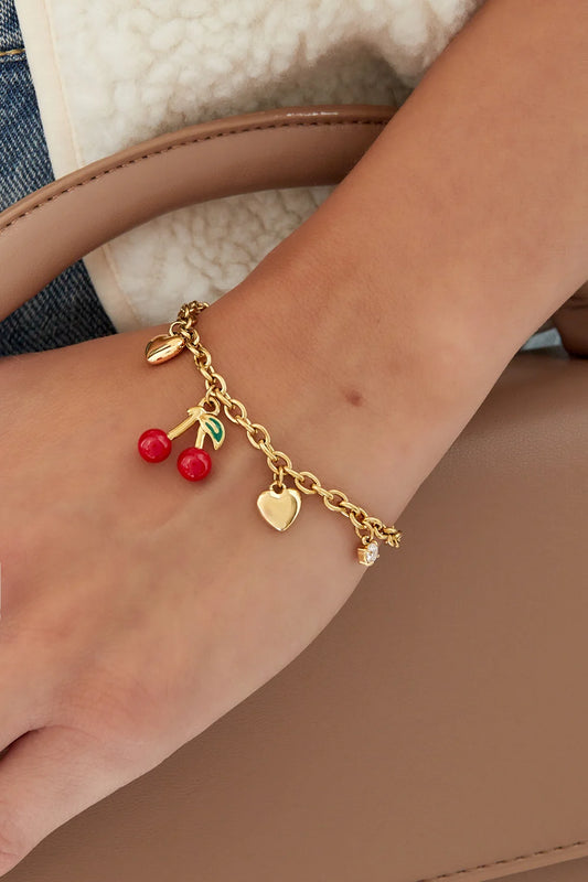 Armband stainless steel goud - Cherish