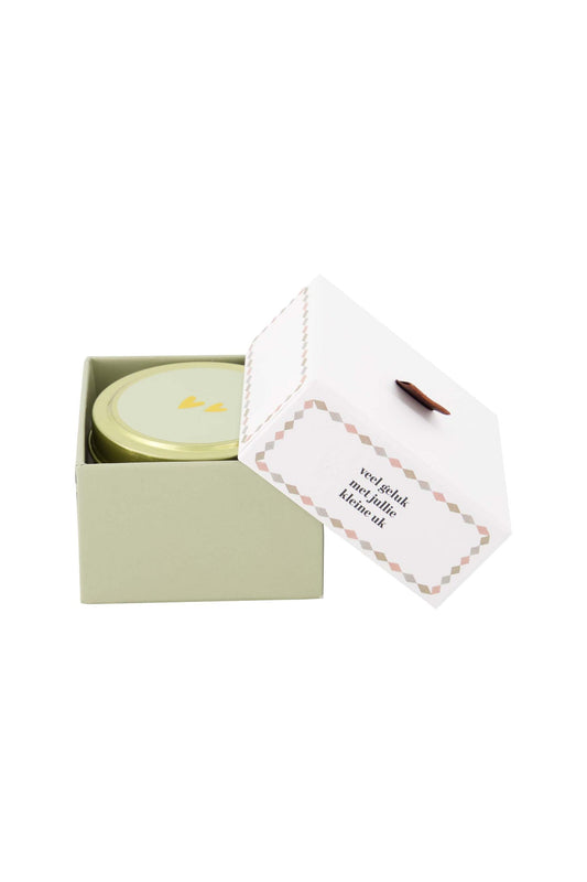 Zusss geurkaarsje tinnen in doosje - kleine uk - multicolor