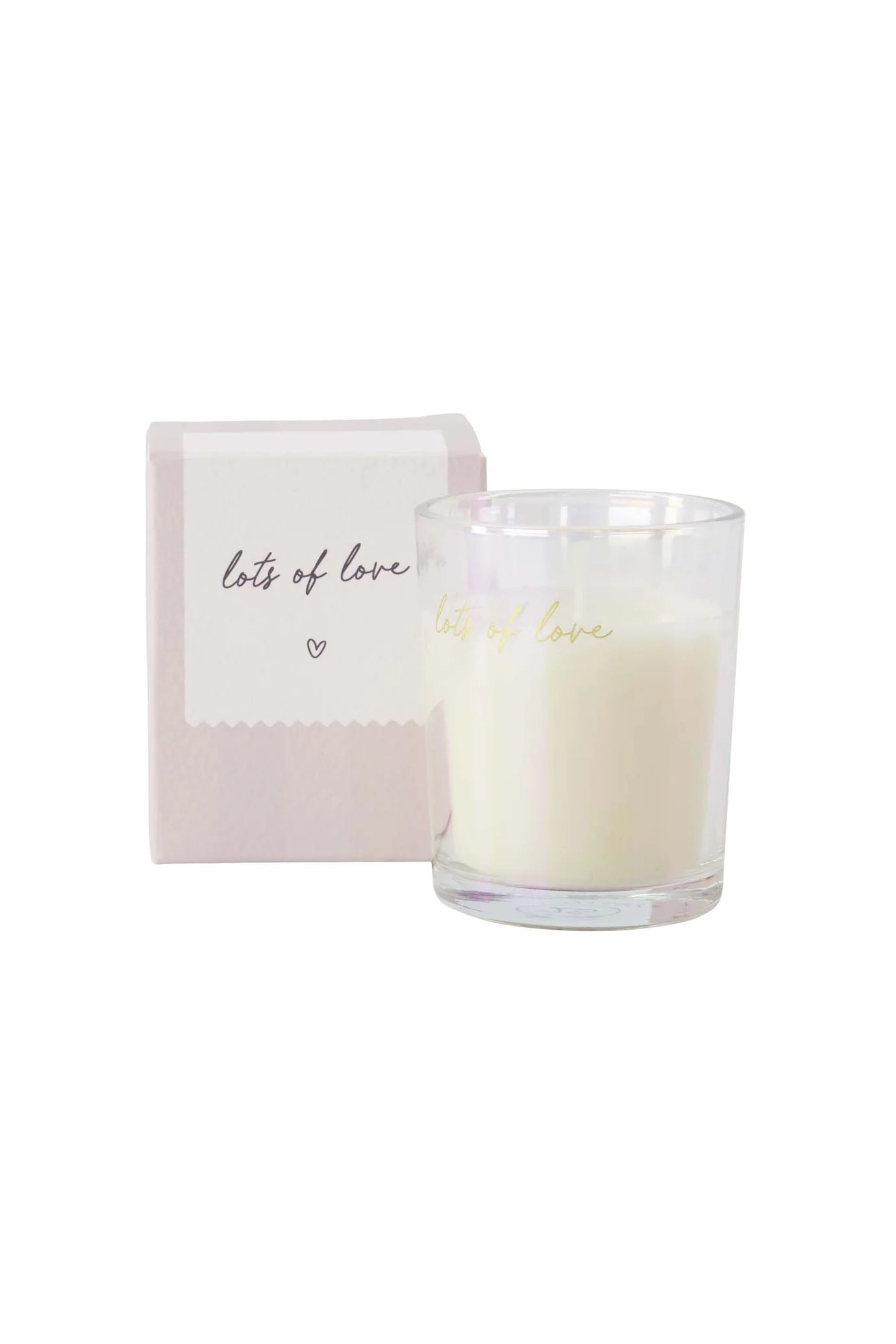 Zusss geurkaars glas in doosje lots of love