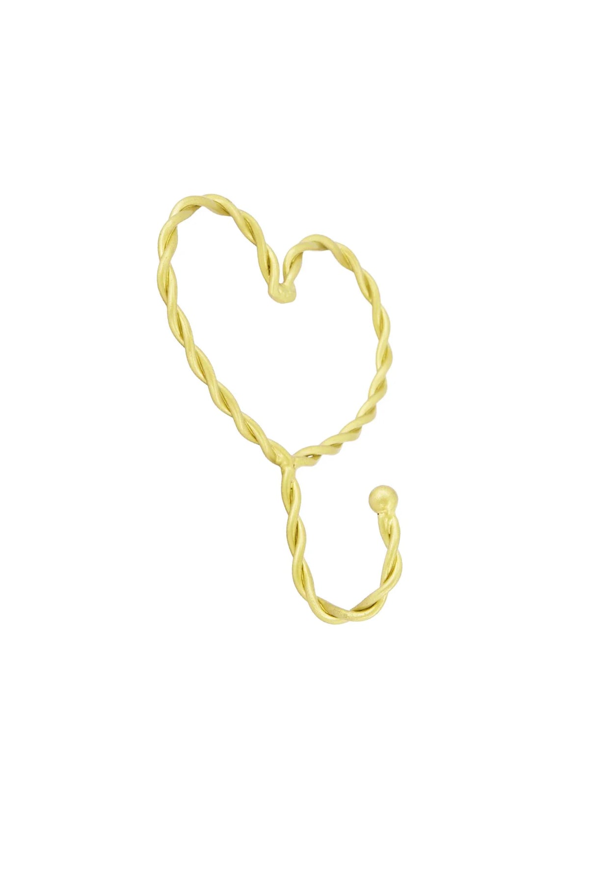 Zusss wandhaak metaal hartje goud