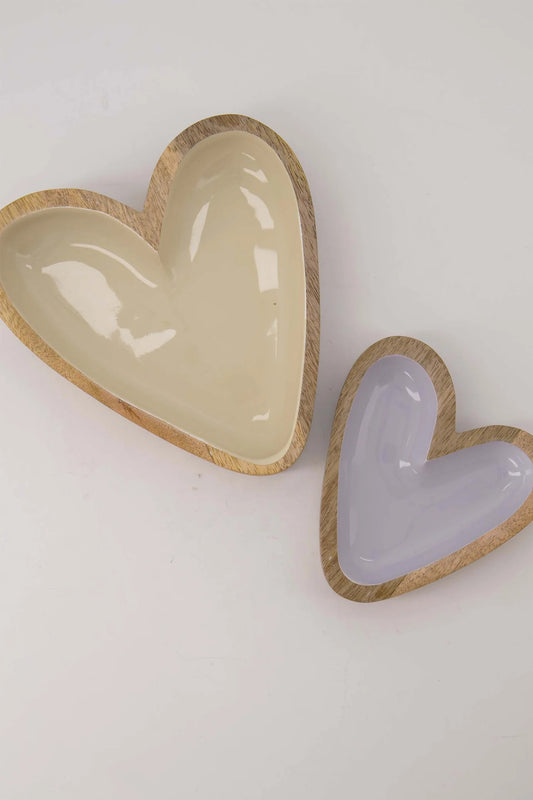 Zusss houten kom hartje M Sand