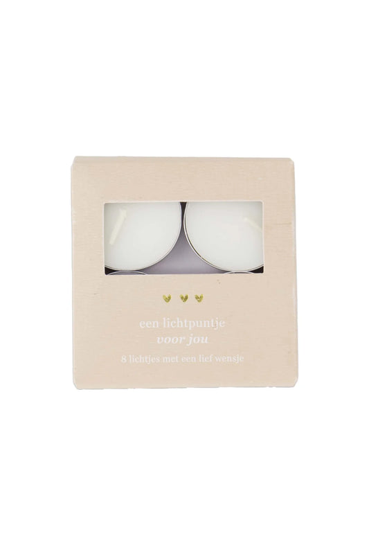 Zusss waxinelichtjes in doosje een lichtpuntje voor jou