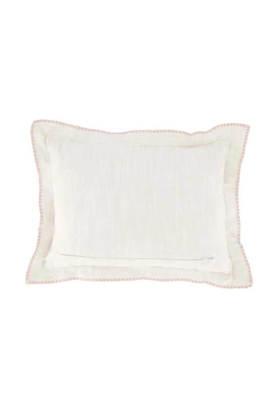 Zusss kussen hartje rand gestikt 35x25cm