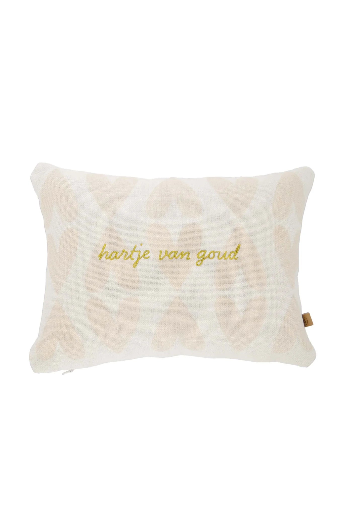 Zusss kussen hartje van goud 35x25cm