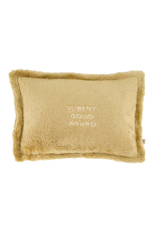 Zusss kussen fluffy jij bent goud waard 35x25cm