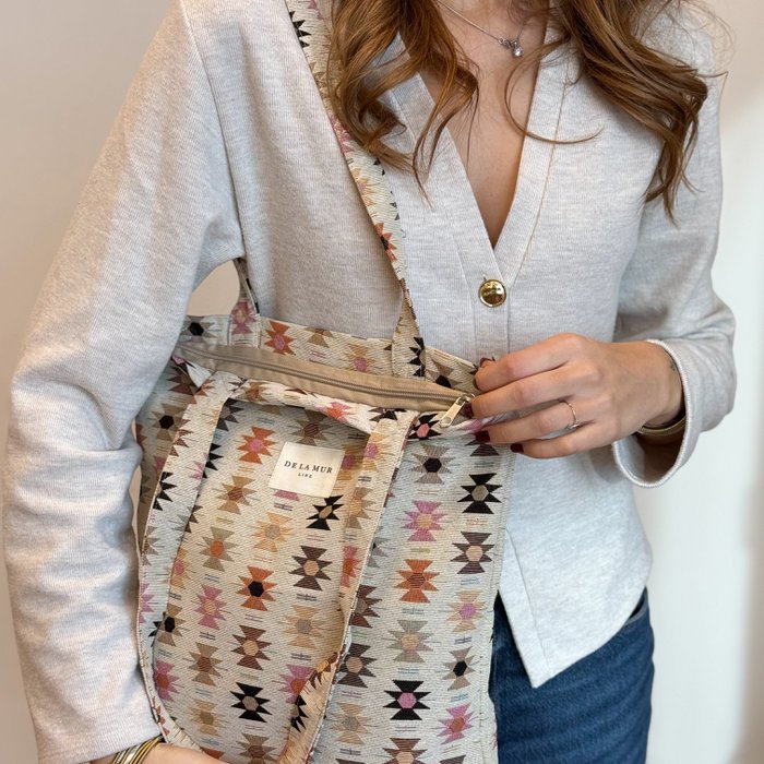 De la Mur - Tote Bag met rits ROYAL