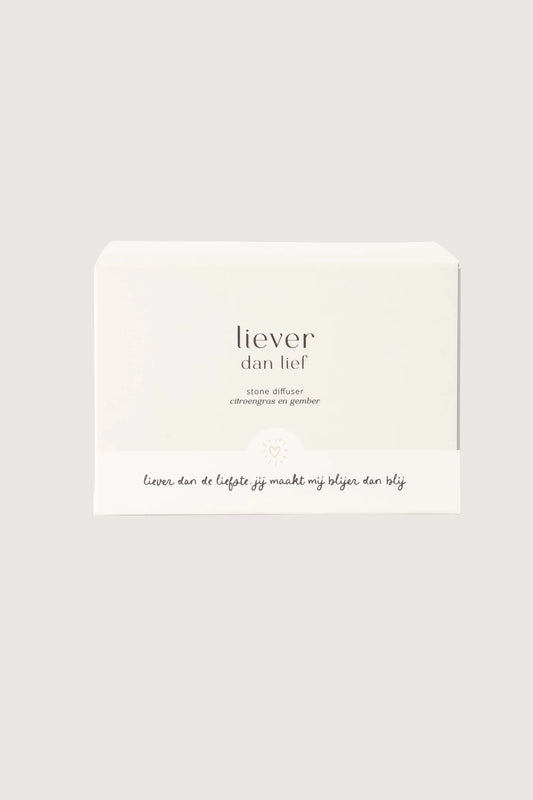 Zusss diffuser lava steen liever dan lief off white