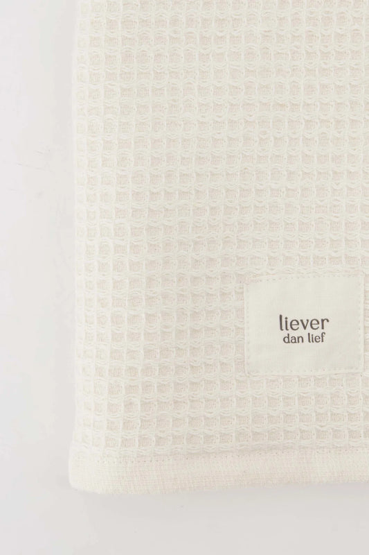 Zusss badhanddoek liever dan lief off white