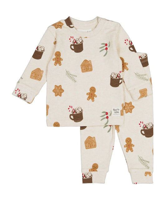 Feetje pyjama Cosy Cookie Premium Sleepwear – Offwhite Melange