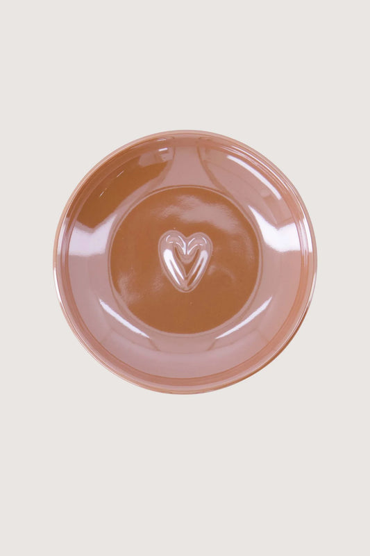 Zusss dipschaaltje parelmoer hartje roze