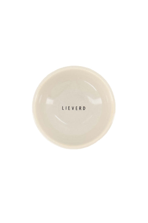 Zusss dip schaaltje "lieverd" zand