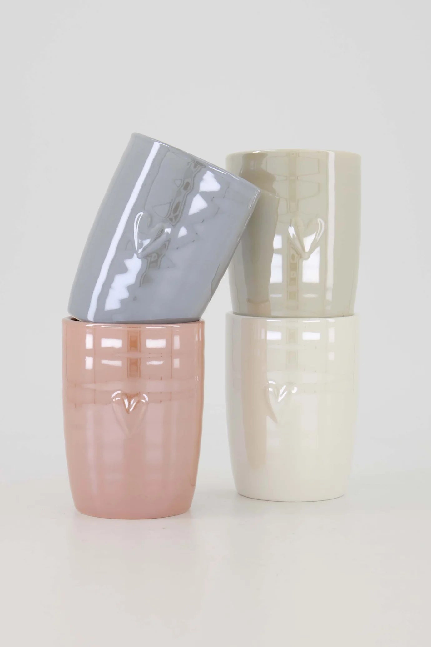 Zusss drinkglas hartje transparant