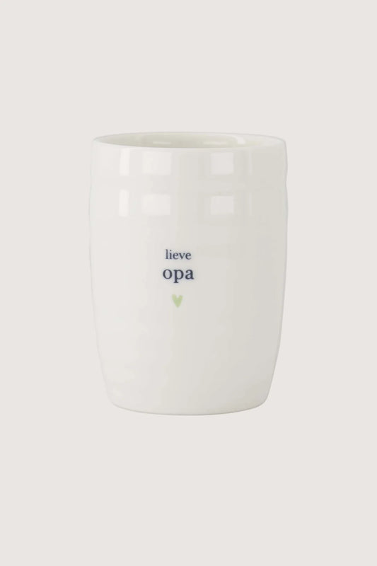 Zusss koffiemok lieve opa wit