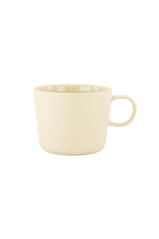 Zusss cappuccino mok hartje zand