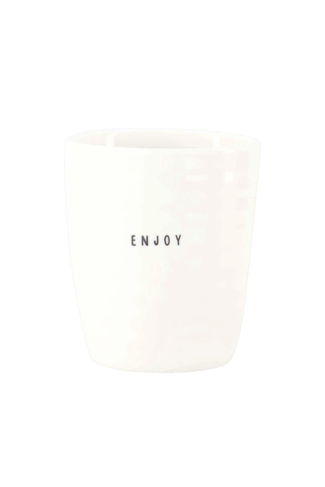 Zusss koffiemok enjoy - wit/goud
