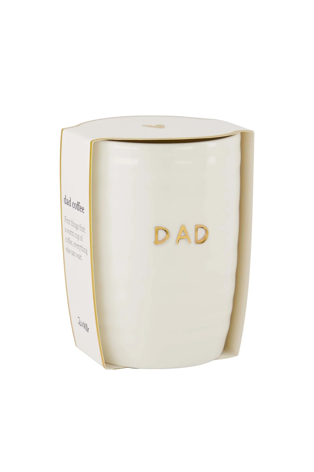 Zusss koffiemok DAD gouden letters