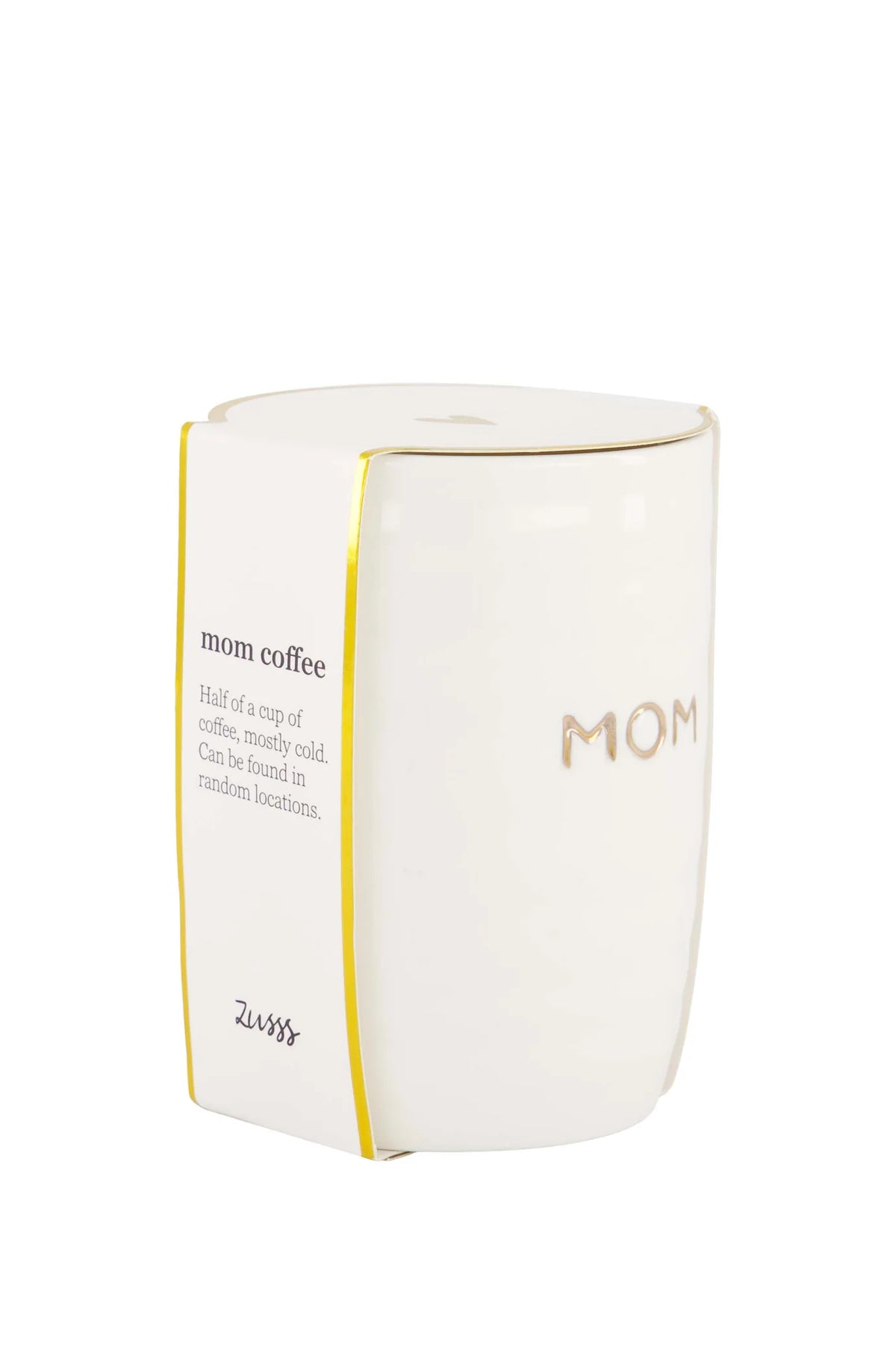 Zusss koffiemok MOM - gouden letters