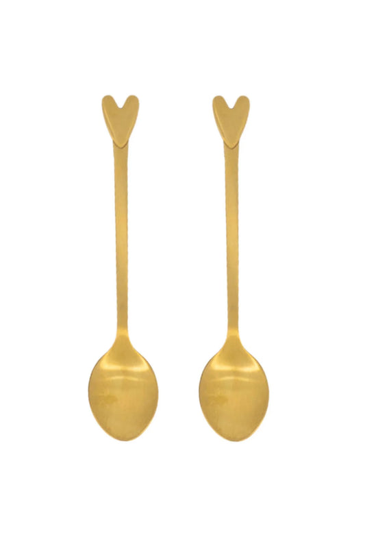 Zusss set van 2 lepeltjes hartje
