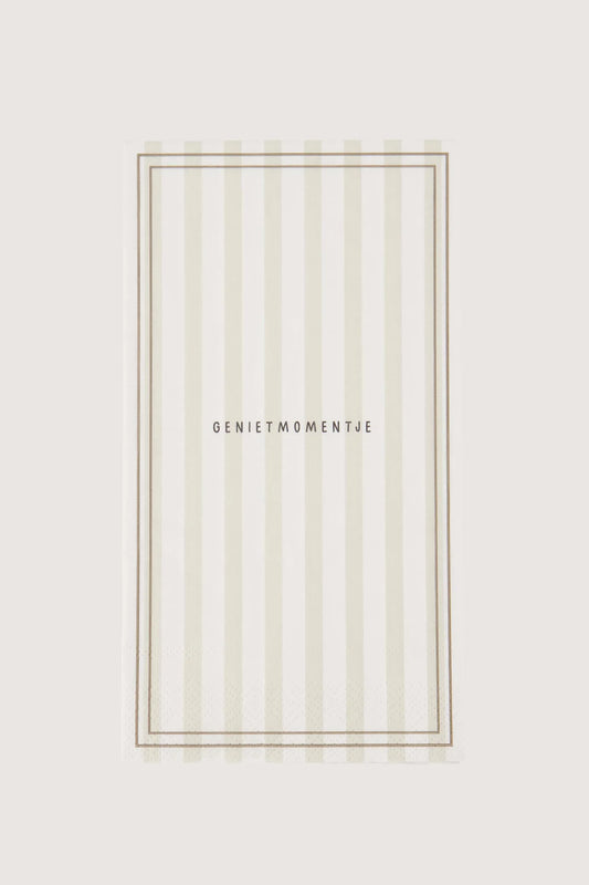 Zusss servetten rechthoek streep genietmomentje