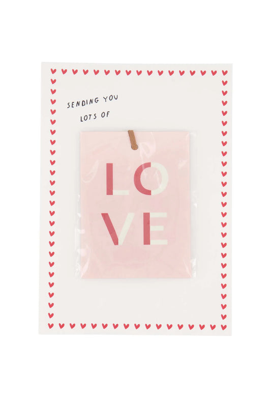 Zusss ansichtkaart mini geurzakje love