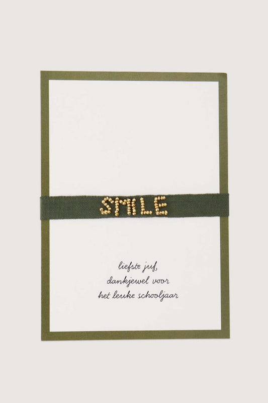 Zusss ansichtkaart armbandje liefste juf