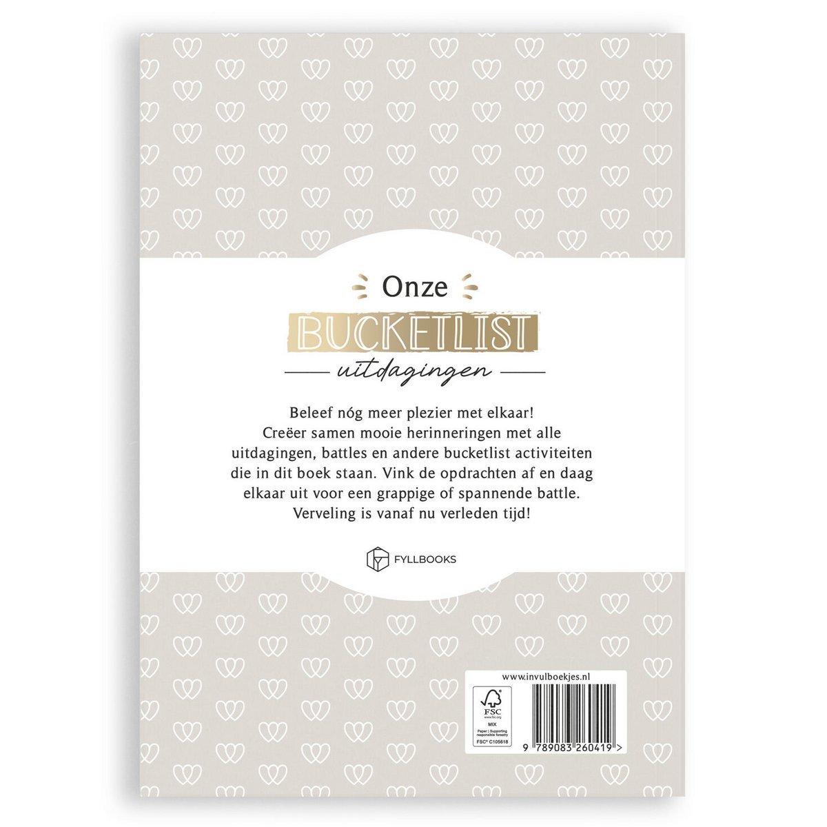 Bucketlist boek - Onze bucketlist uitdagingen 'voor liefdeskoppels'