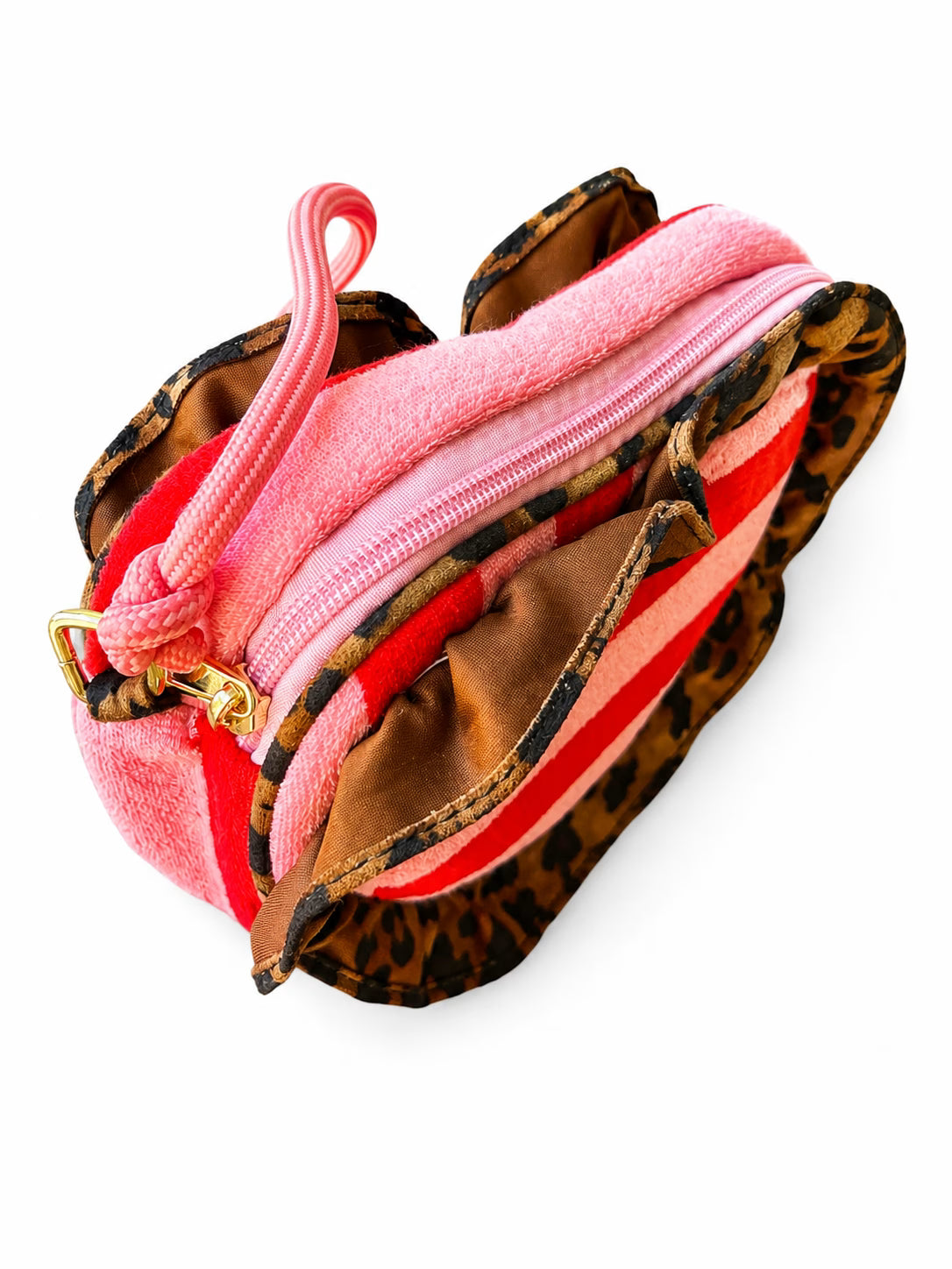 Colori Ribelle - Tasje hart met Leopard ruffle