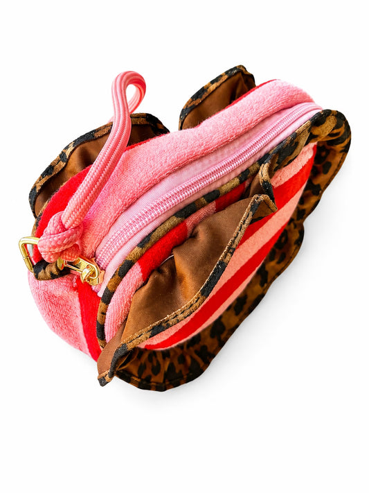 Colori Ribelle - Tasje hart met Leopard ruffle