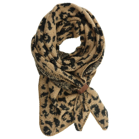 LOT83 - Sjaal Nina Leopard Taupe