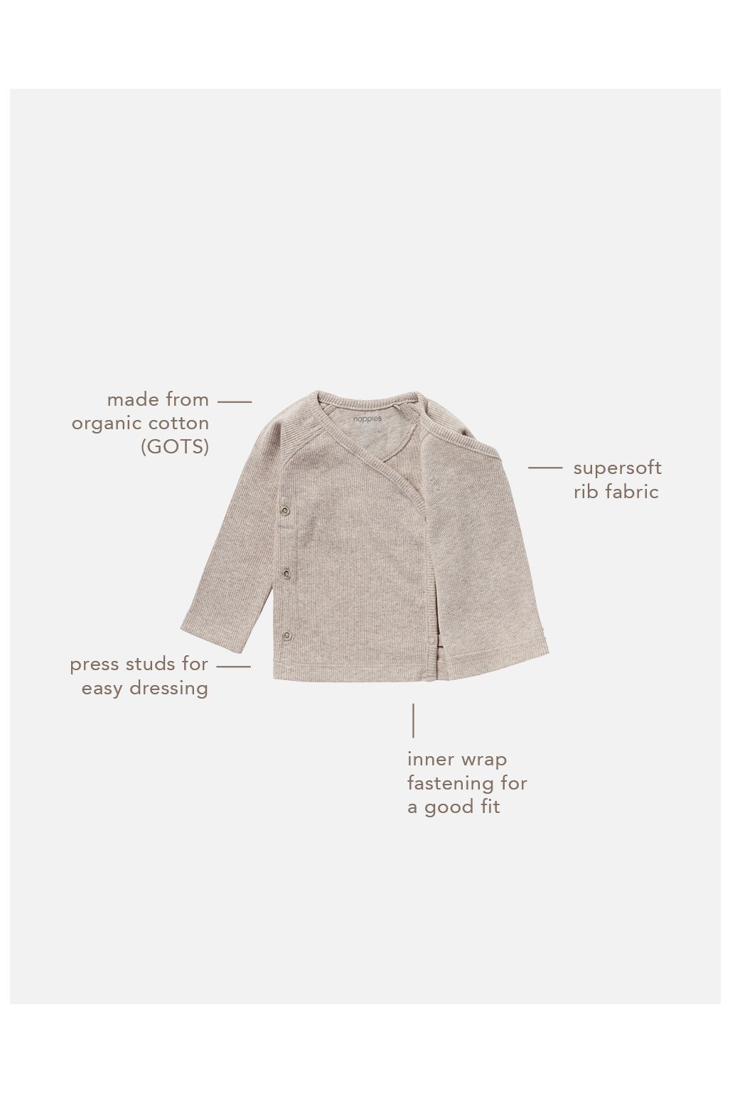 Noppies Baby Longsleeve Nanyuki - Taupe Melange