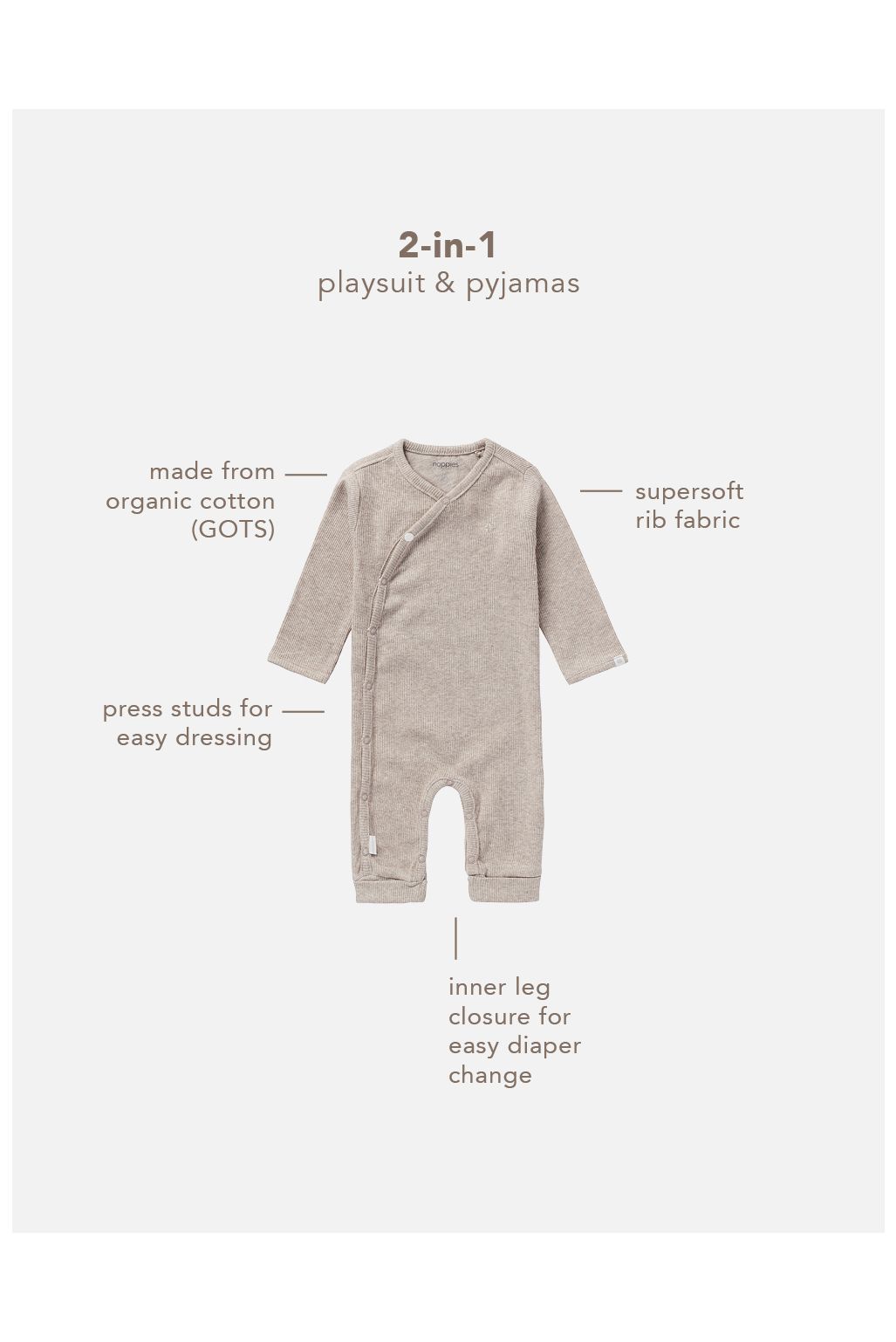 Noppies Baby Boxpak Nevis - Taupe Melange