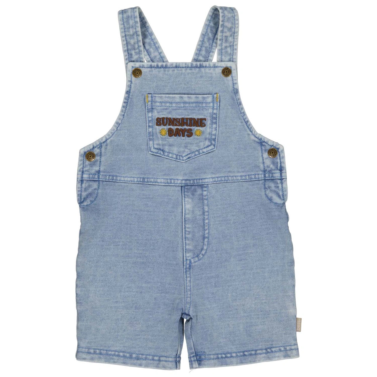 Bess - Salopette Short jog denim - light wash