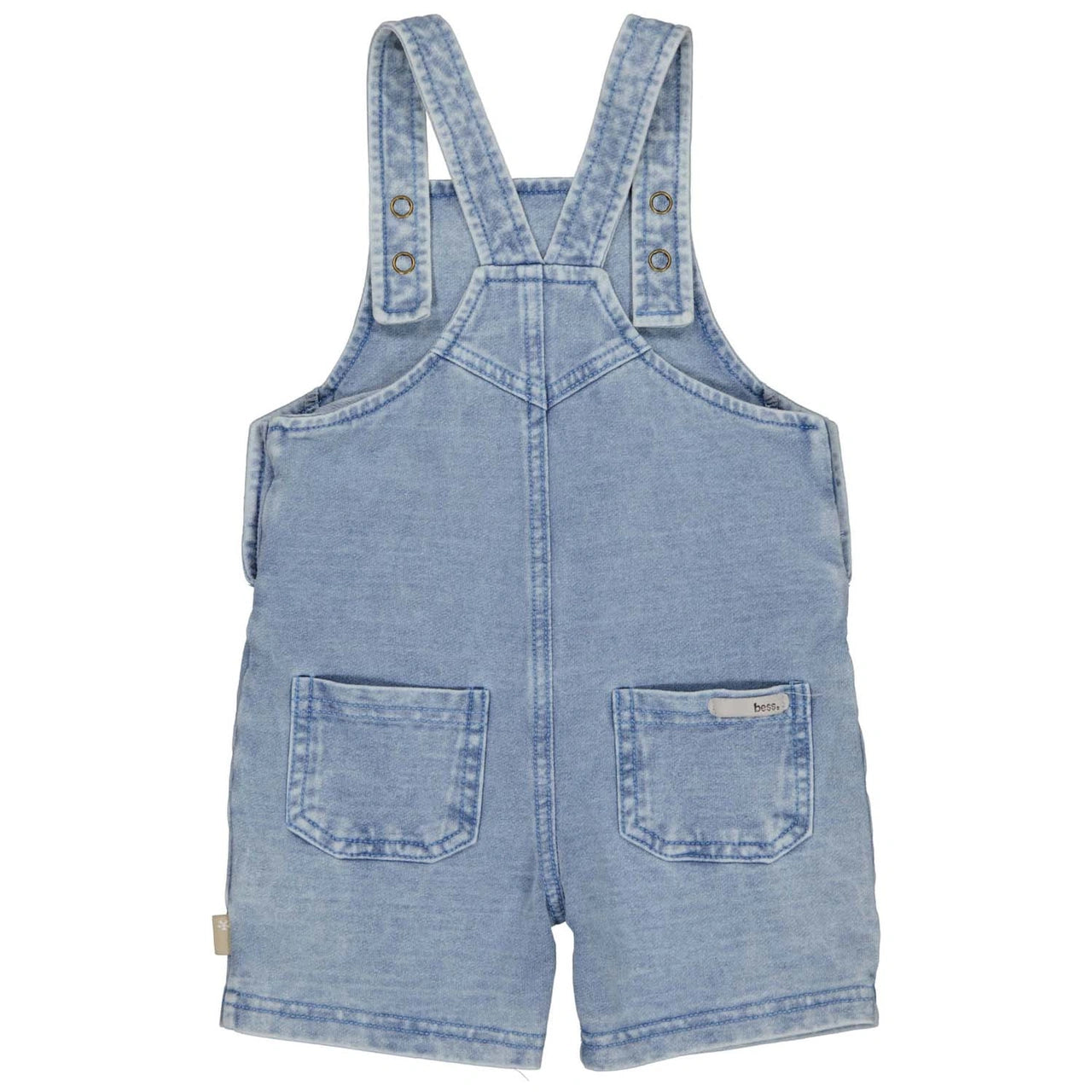 Bess - Salopette Short jog denim - light wash