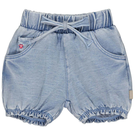 Bess - baby korte broek - bloomer jog denim - light blue