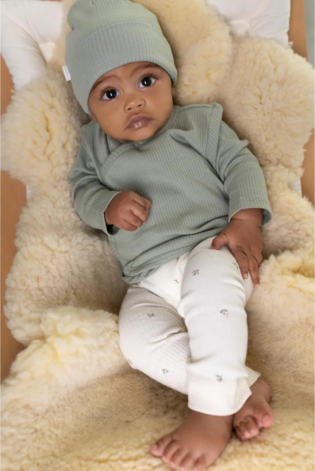 Noppies Newborn Longsleeve - Iceberg Green