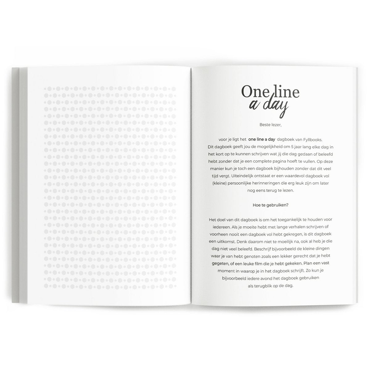 One Line A Day dagboek - Beige