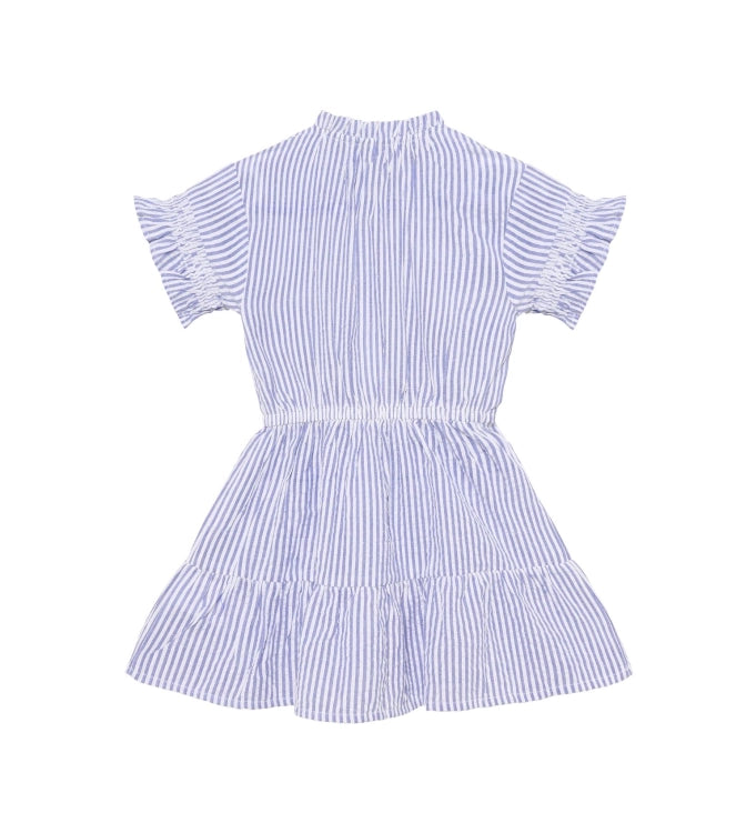Daily7 Jurk Stripe Ruffle Lolite