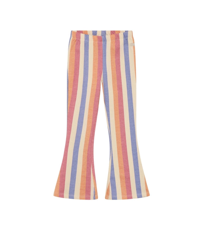 Daily7 Flared Legging Striped Heather Rose