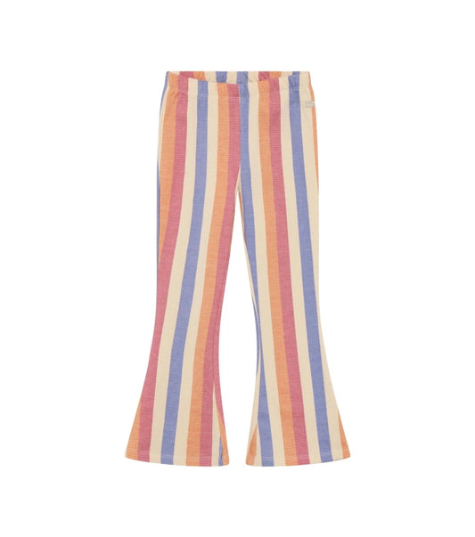 Daily7 Flared Legging Striped Heather Rose