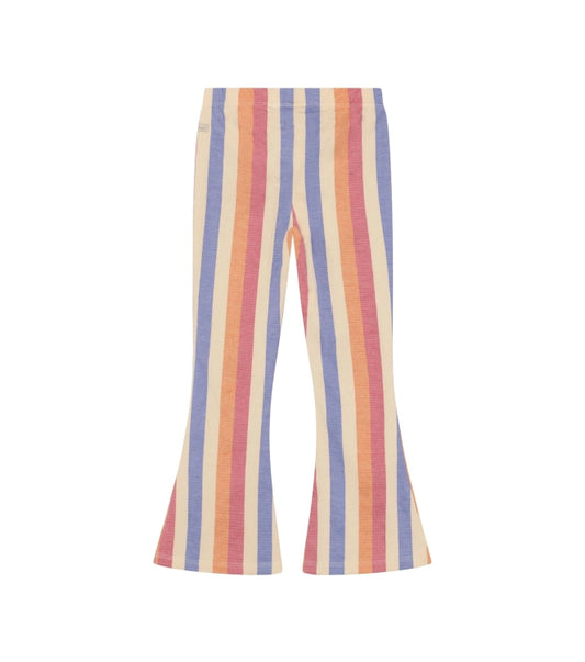Daily7 Flared Legging Striped Heather Rose